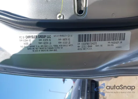 2015 Dodge Dart Sxt z USA, uszkodzony, nr VIN 1C3CDFBB1FD242272